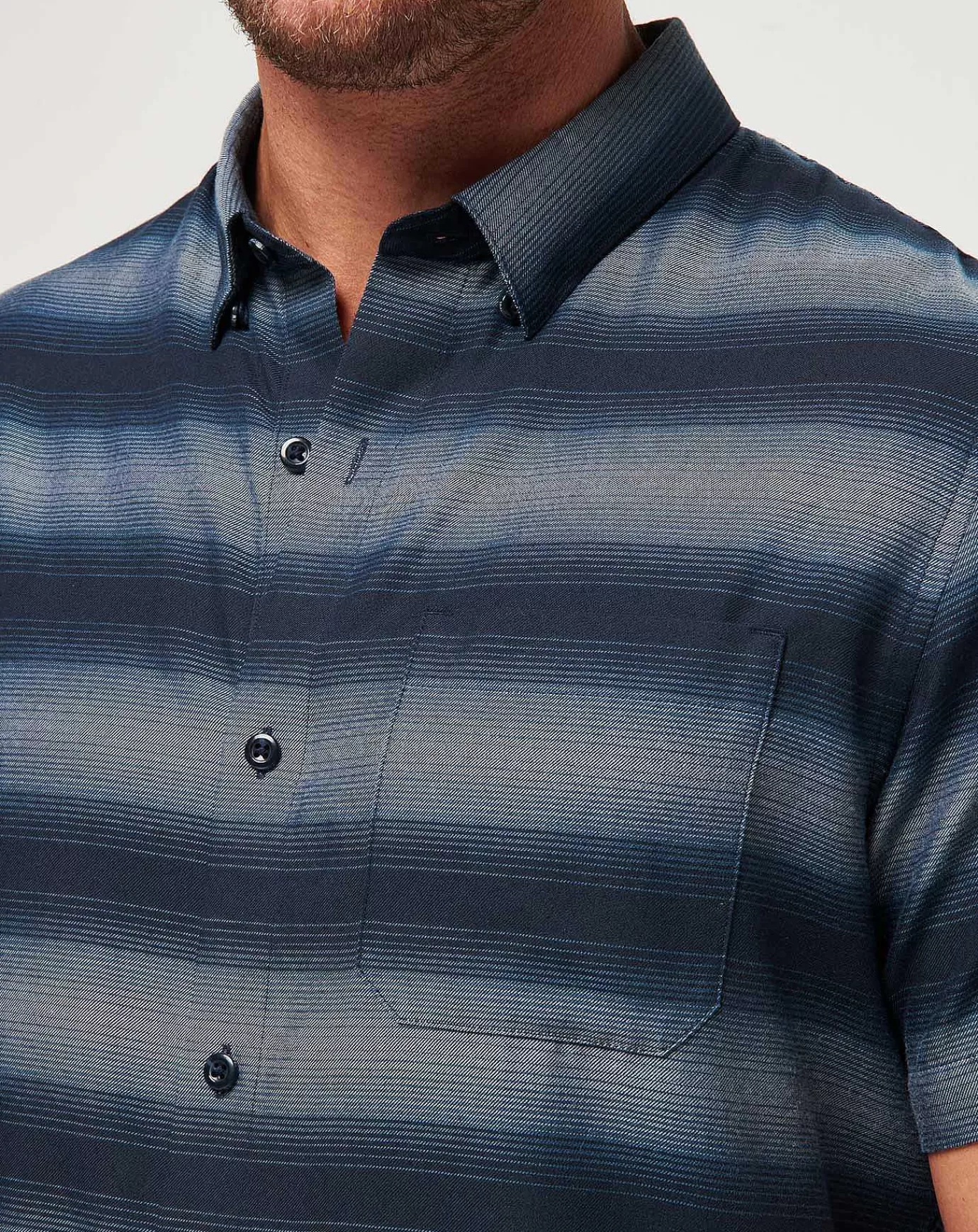 Fashion Travis Mathew A Okay Button-Up Total Eclipse