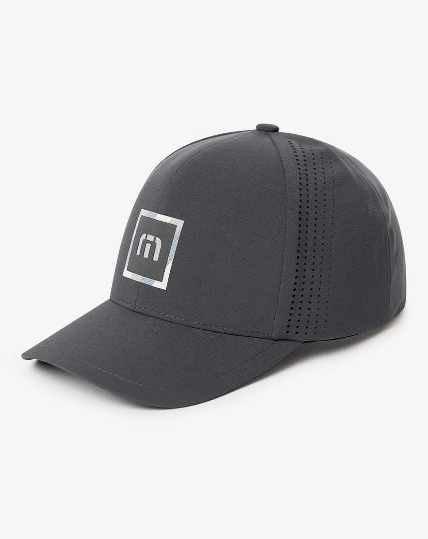 Clearance Travis Mathew Airfoil Heater Tech Snapback Hat Dark Grey