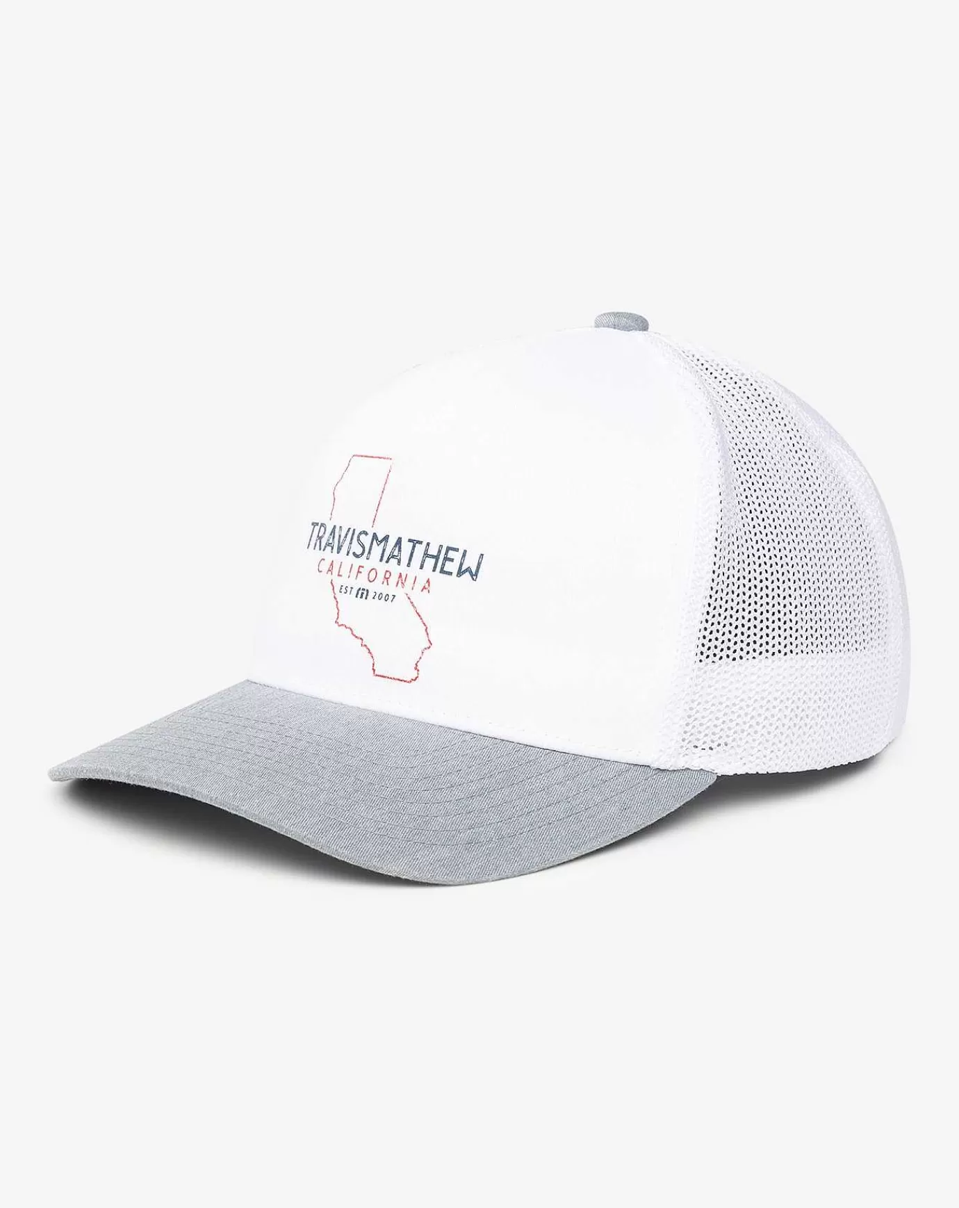 Clearance Travis Mathew Almost Weather Snapback Hat White