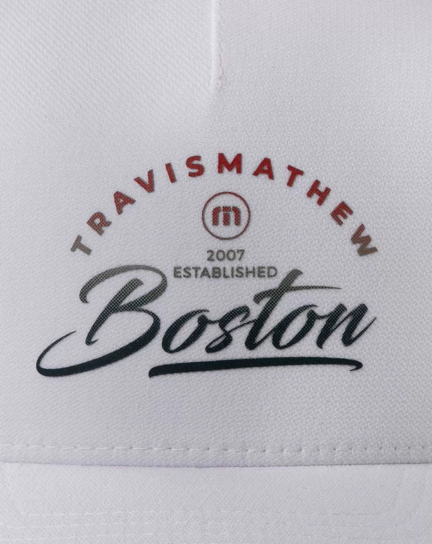 Discount Travis Mathew Beacon Hill Fitted Hat White