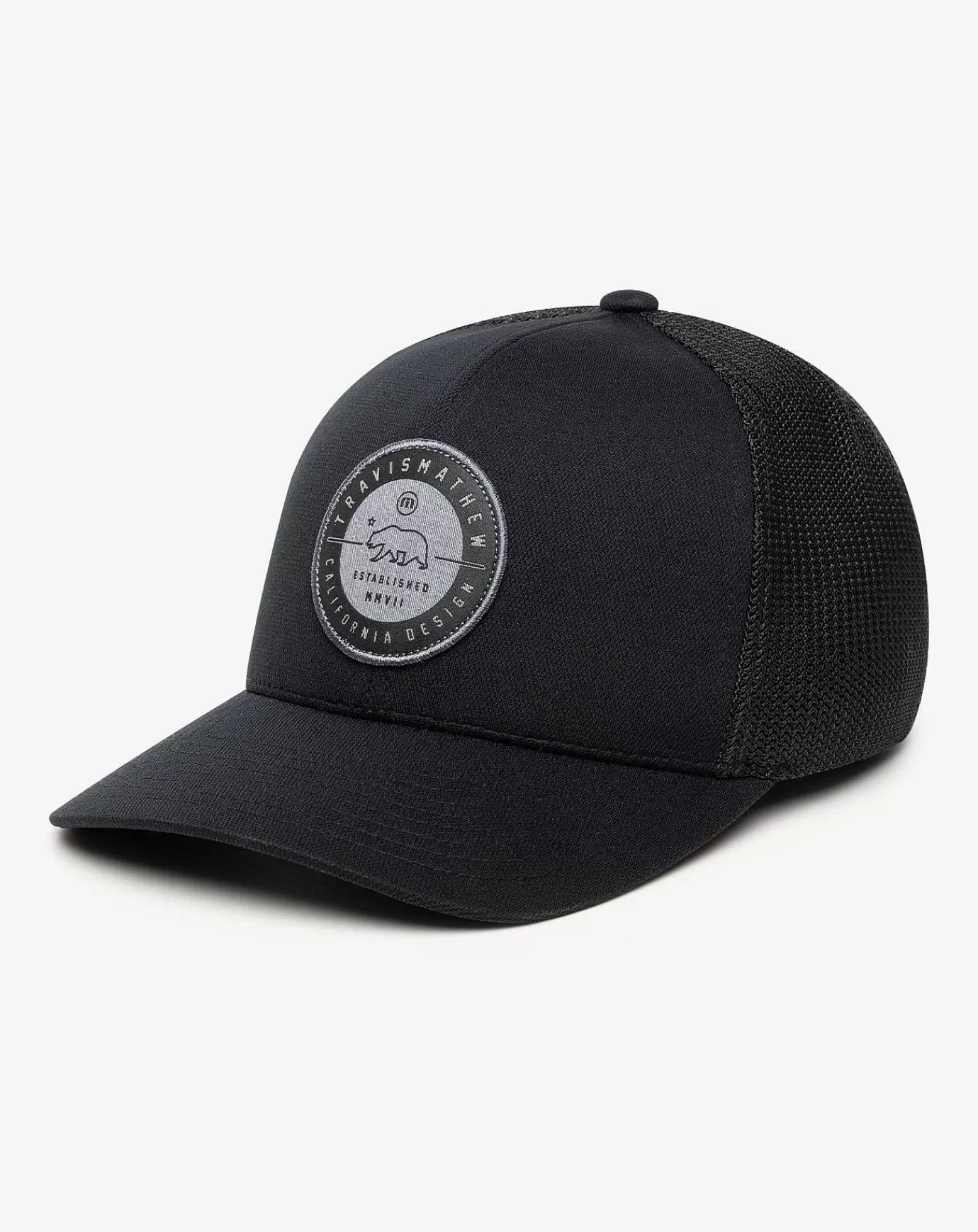 Shop Travis Mathew Bear 2.0 Fitted Hat Black