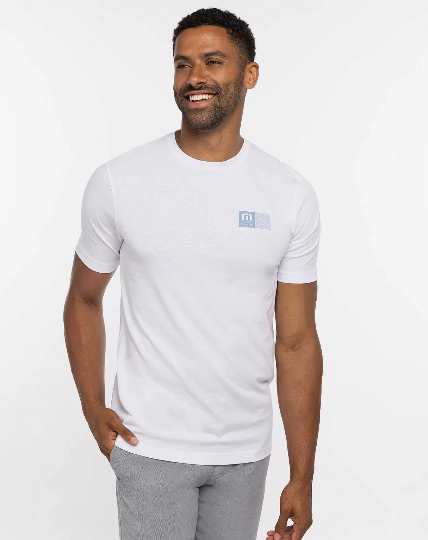 Outlet Travis Mathew Befriend The Bouncer Tee White