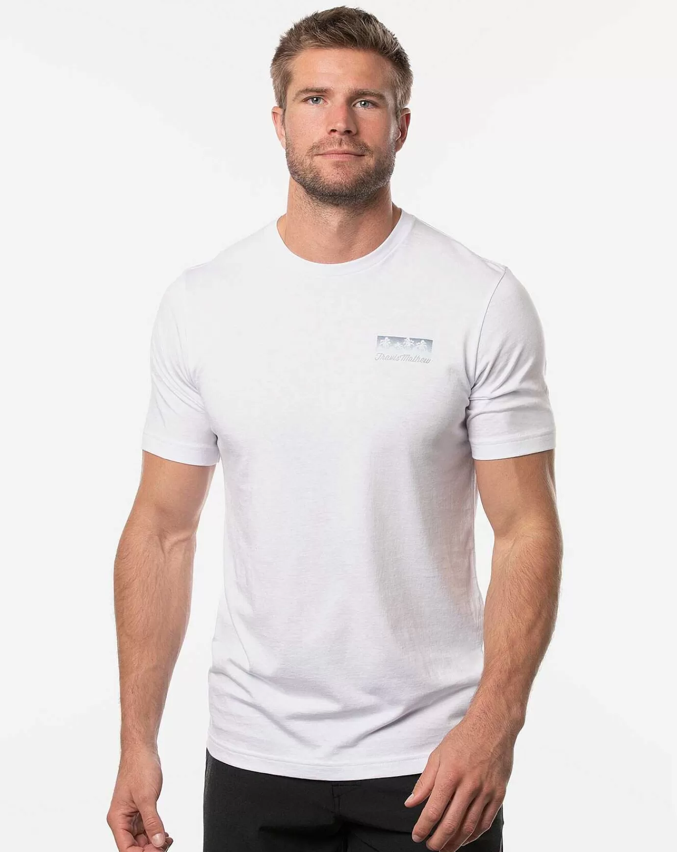 New Travis Mathew Big Mouth Bass Tee White