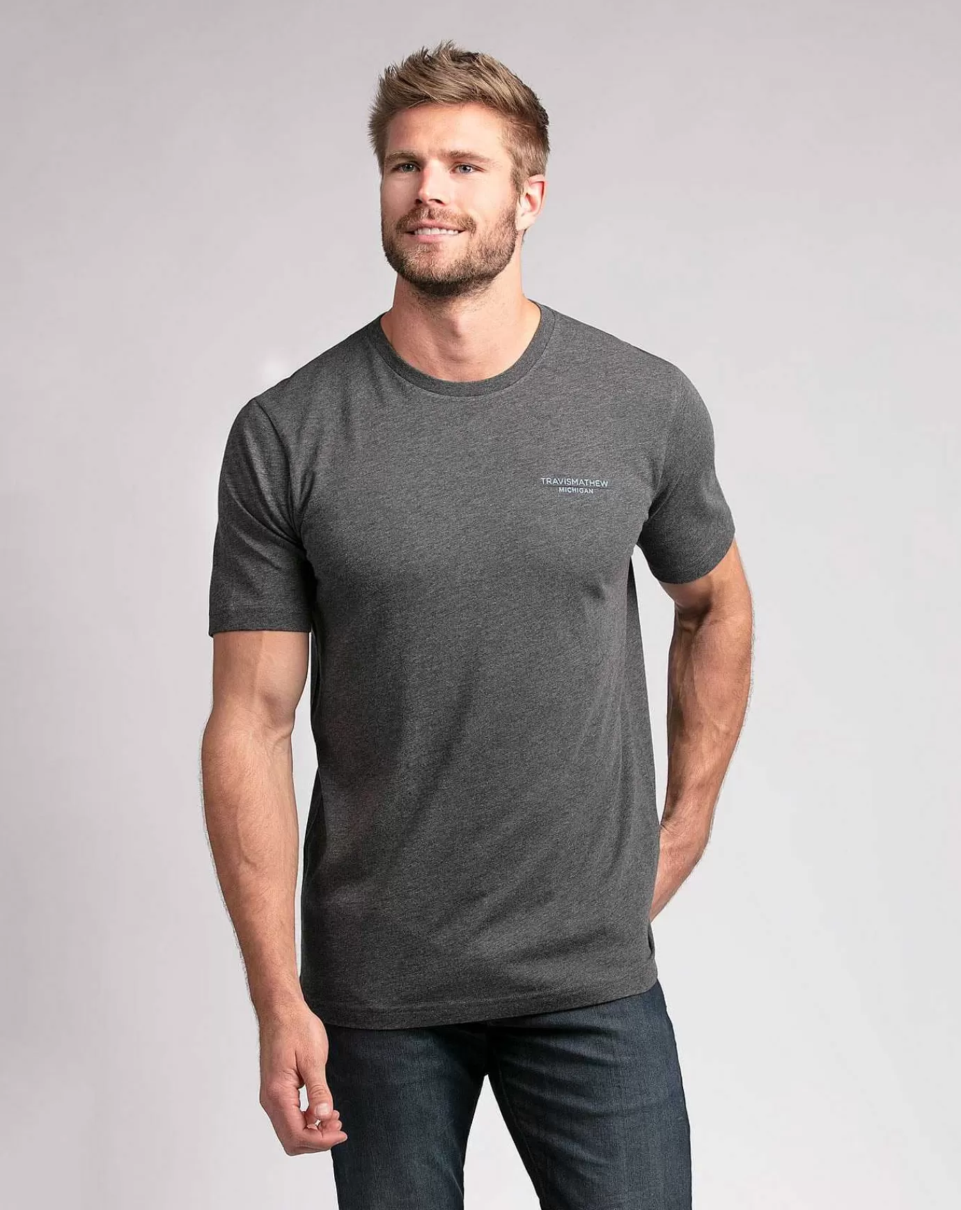 Store Travis Mathew Blizzard Boss Tee Mood Indigo