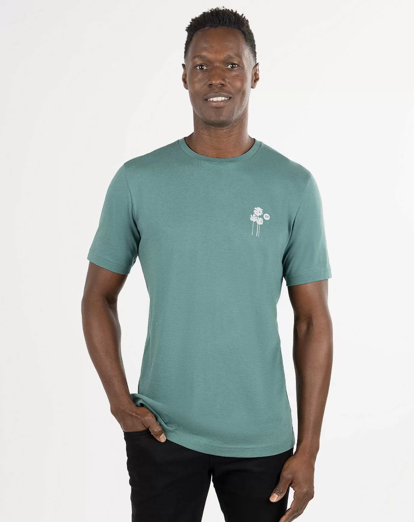 New Travis Mathew Bonus Round Tee Silver Pine