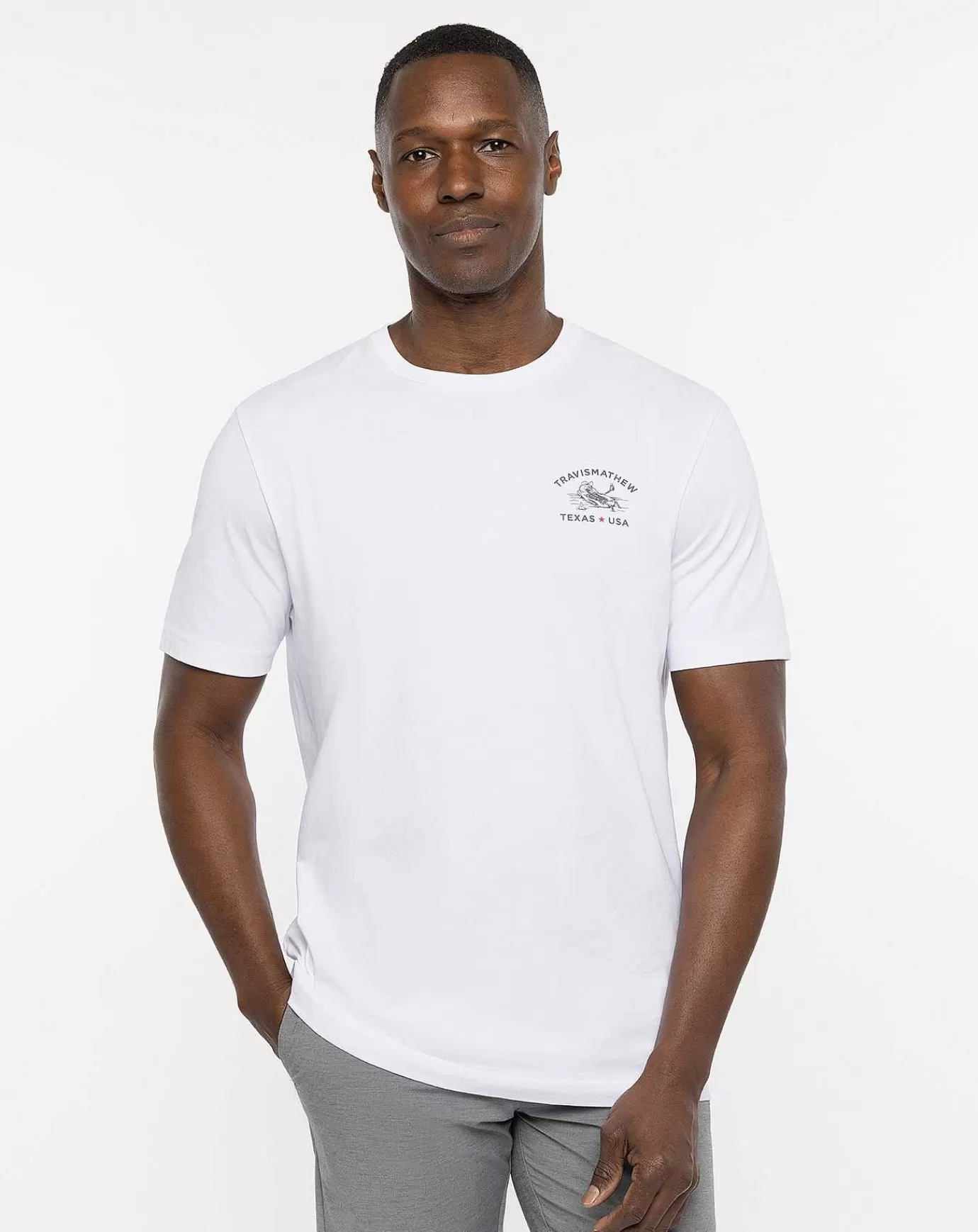 Hot Travis Mathew Bracken Cave Tee White