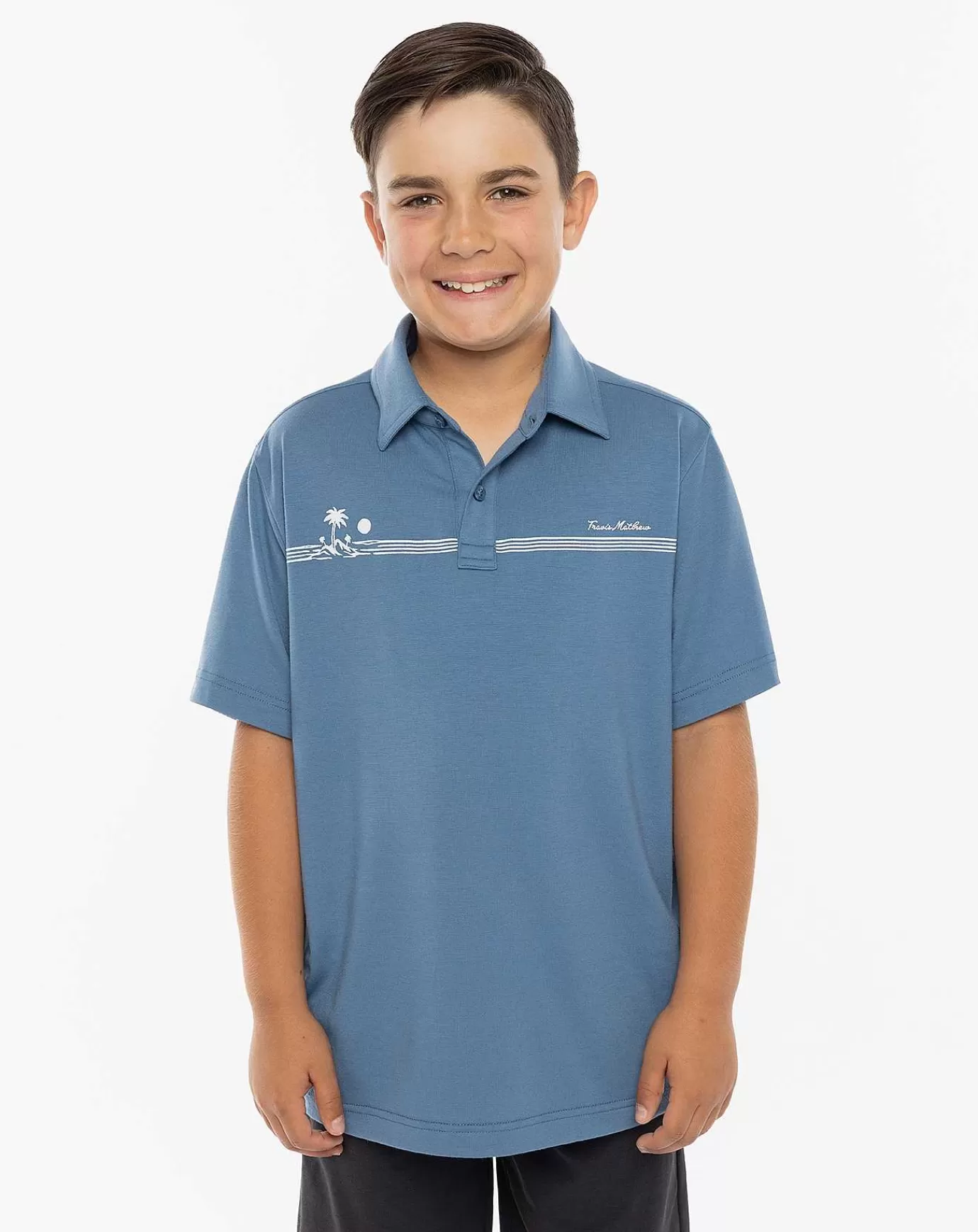 Cheap Travis Mathew Bright Sun Youth Polo Stellar Blue