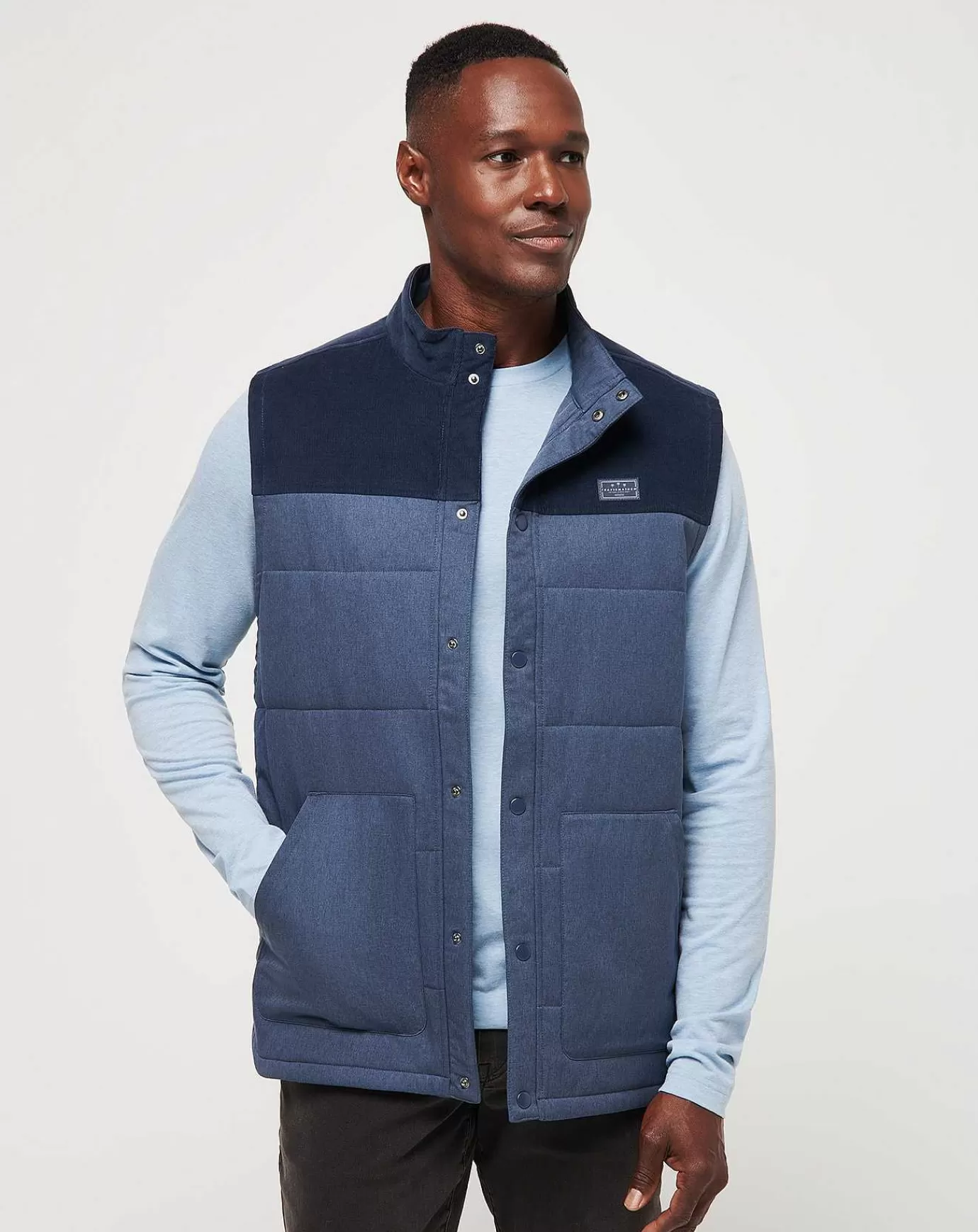 Online Travis Mathew Business Class Vest Total Eclipse