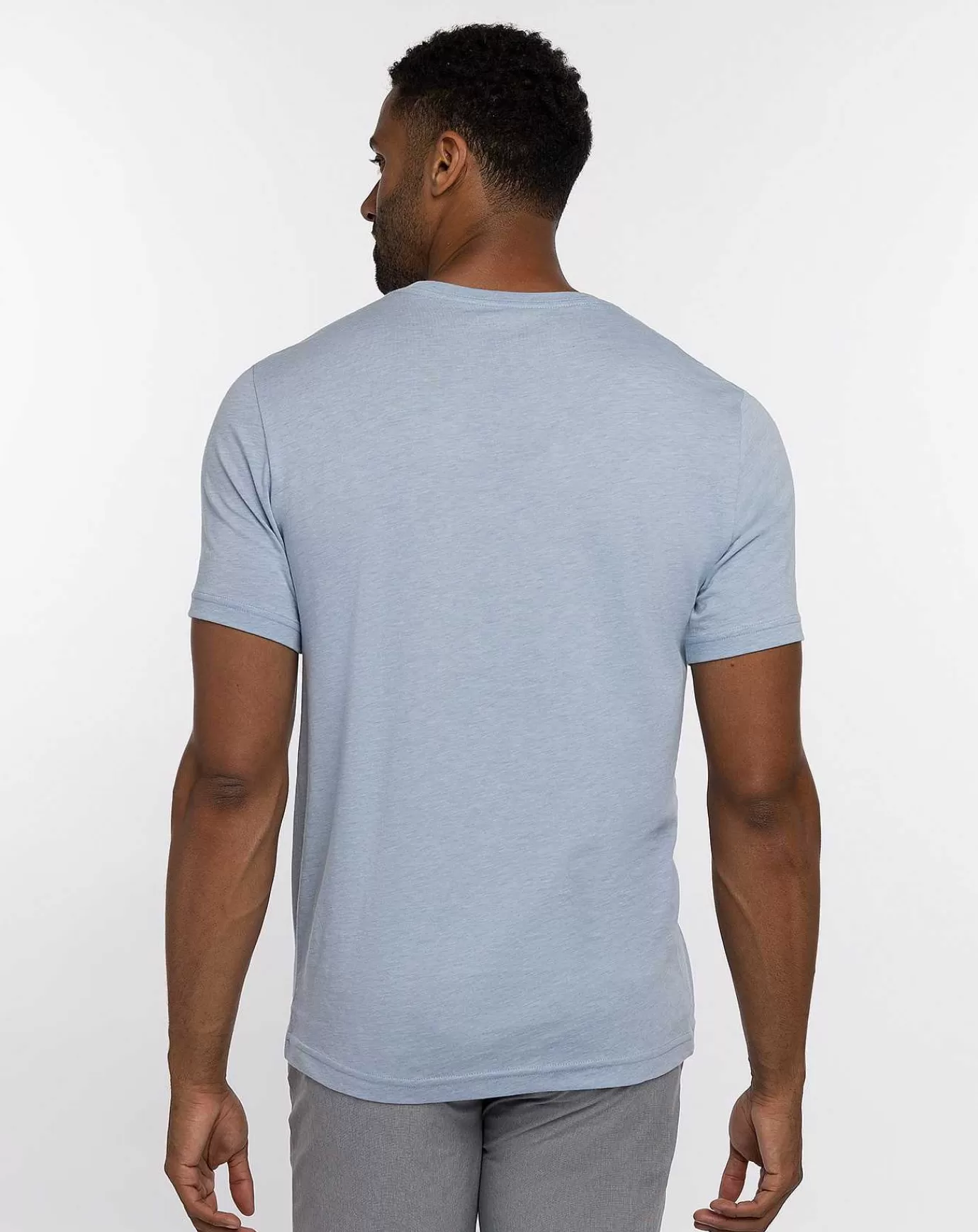 Store Travis Mathew Caddy Day Tee Heather Bel Air Blue