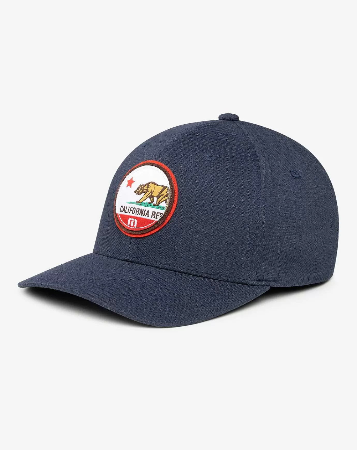 Best Travis Mathew Cali Patch 3.0 Fitted Hat Blue Nights