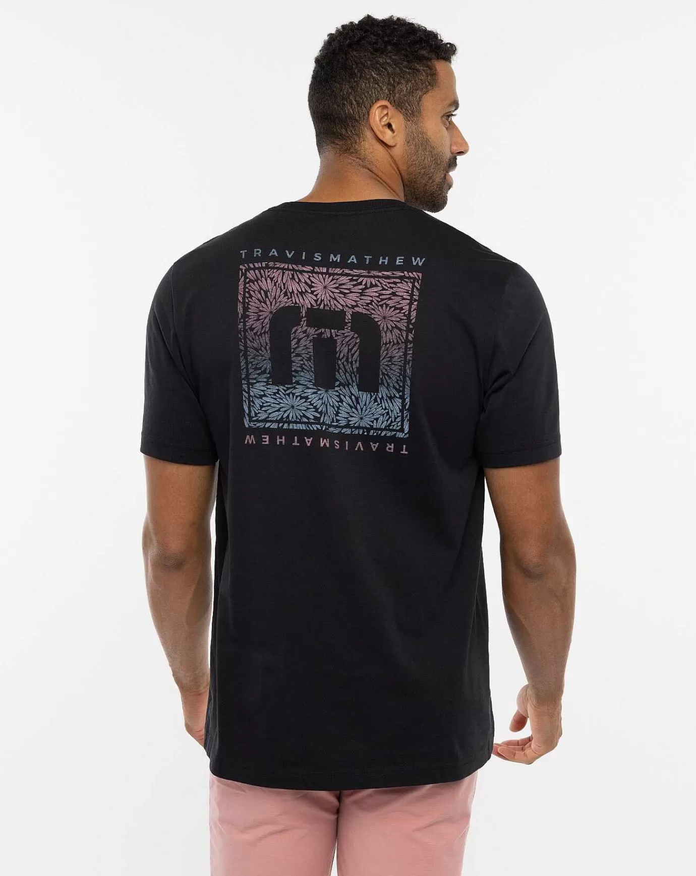 Outlet Travis Mathew Carnation Coral Tee Black