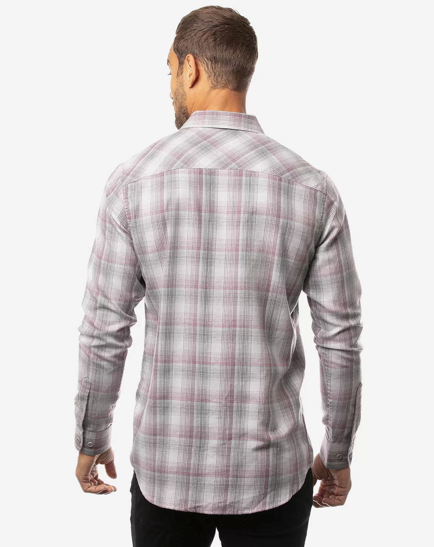 Outlet Travis Mathew Catch My Drift Button-Up Heather Sleet