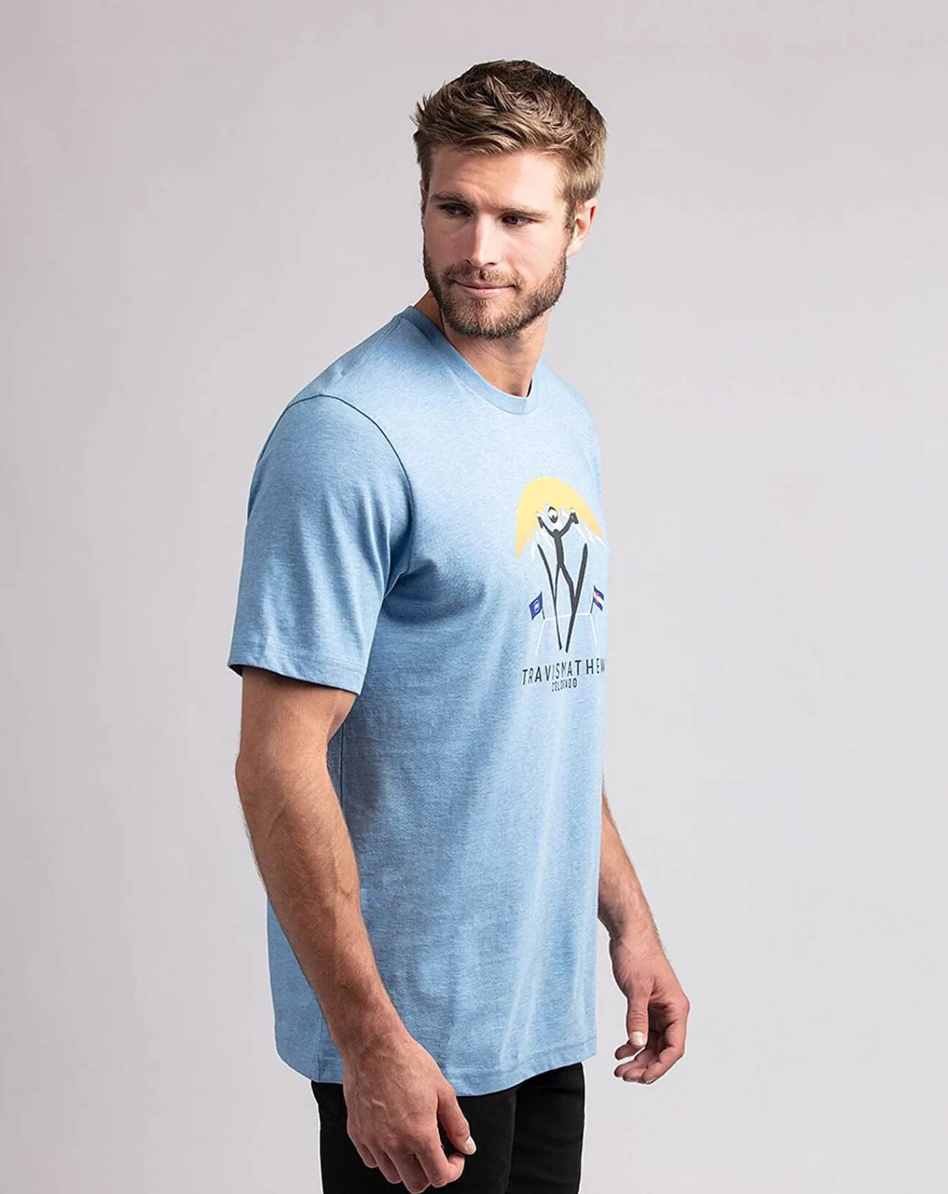 Flash Sale Travis Mathew Catchin' Air Tee Heather Blue