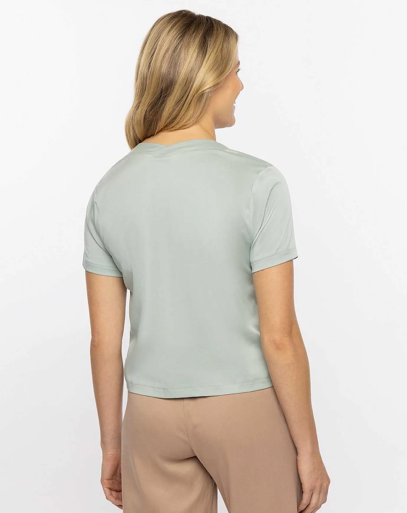 Discount Travis Mathew Chase The Light V-Neck Top Jade