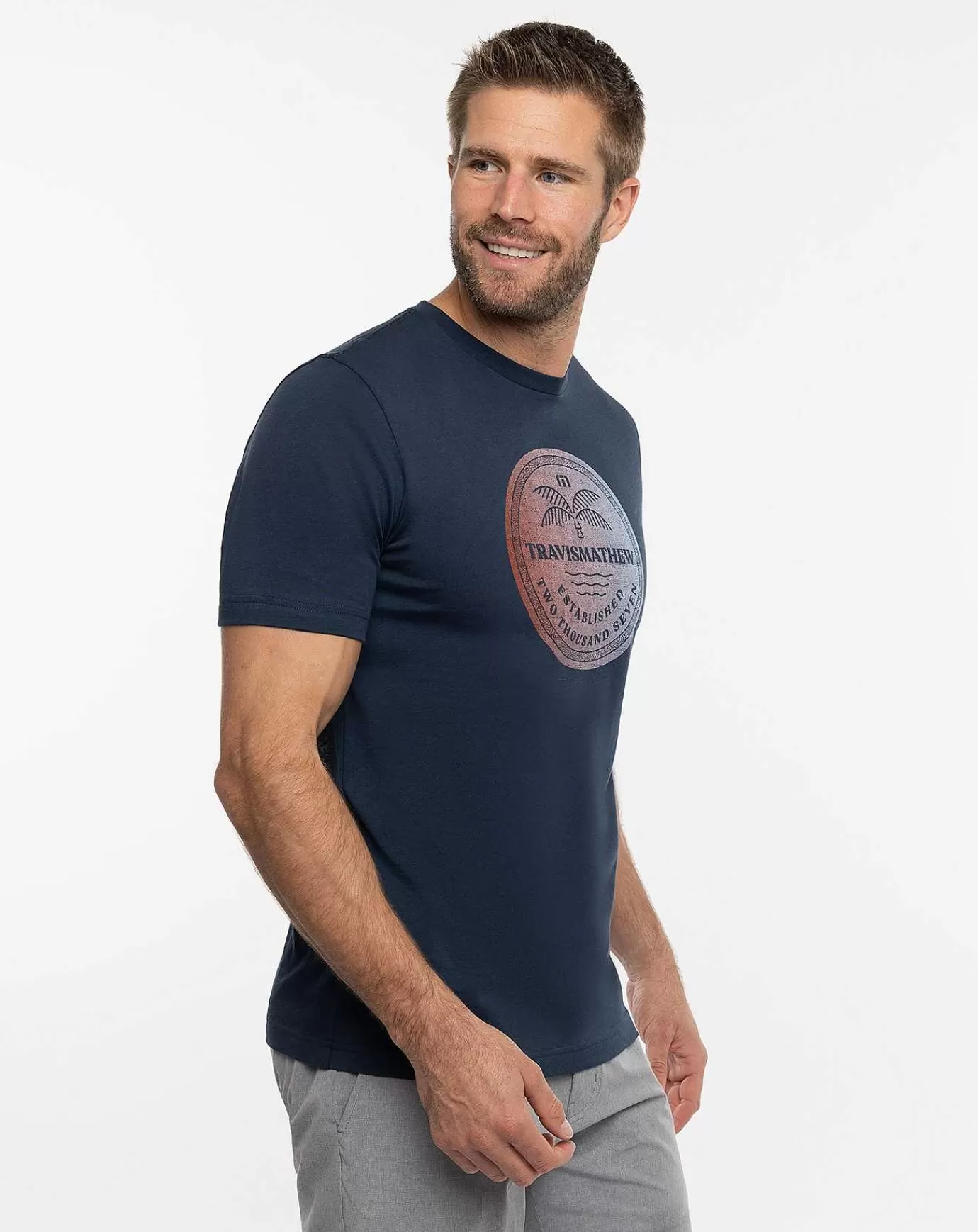 Sale Travis Mathew Climate Zone Tee Total Eclipse