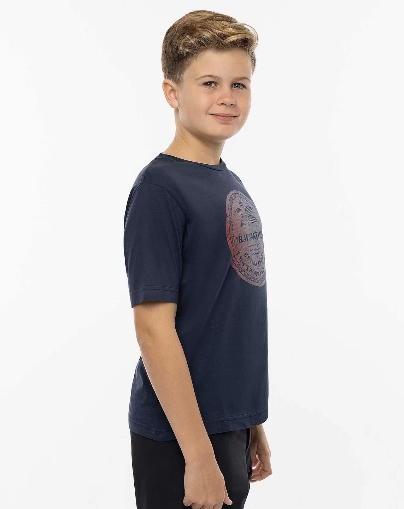 Shop Travis Mathew Climate Zone Youth Tee Total Eclipse