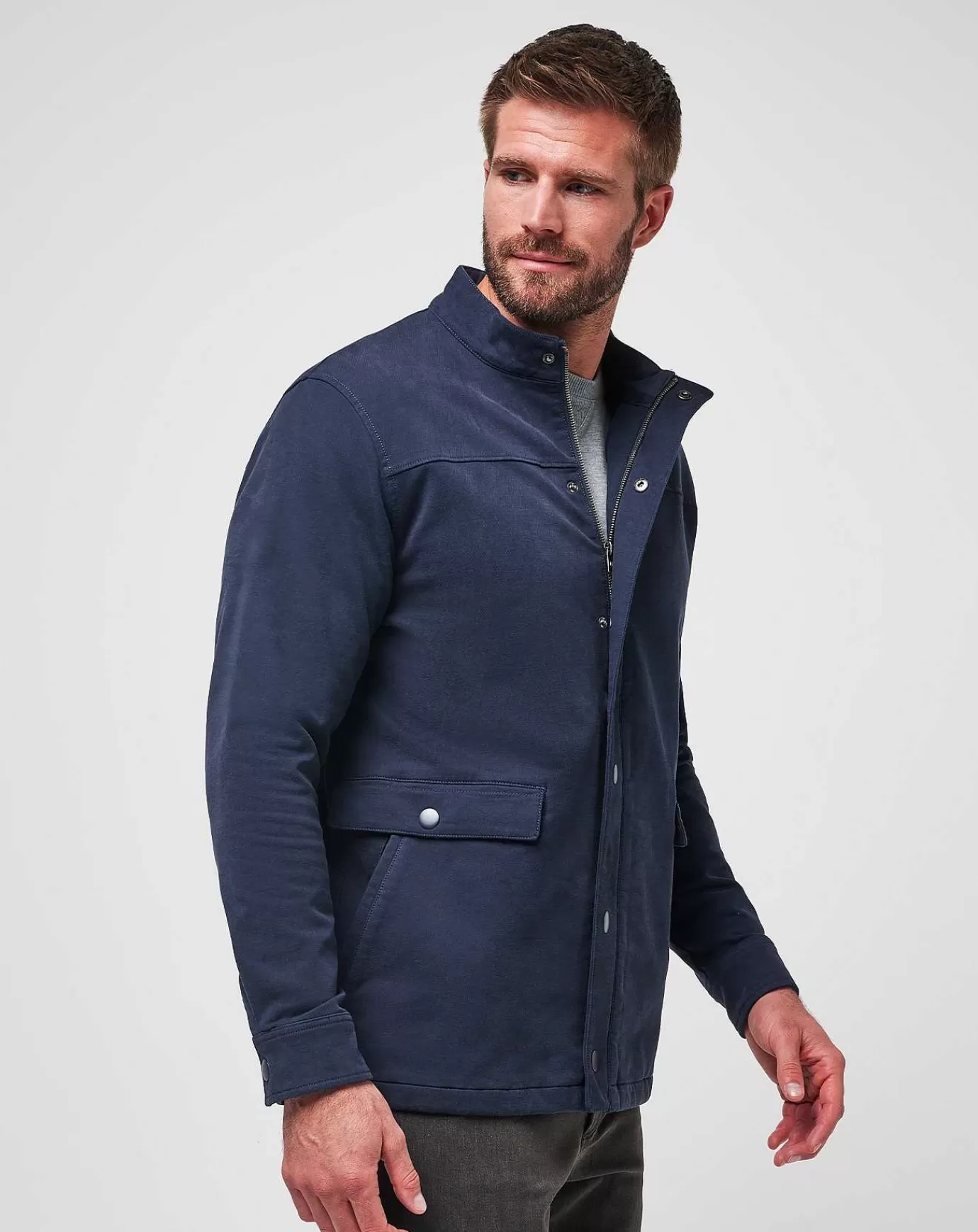 Best Travis Mathew Cloud Denim Full Zip Blue Nights