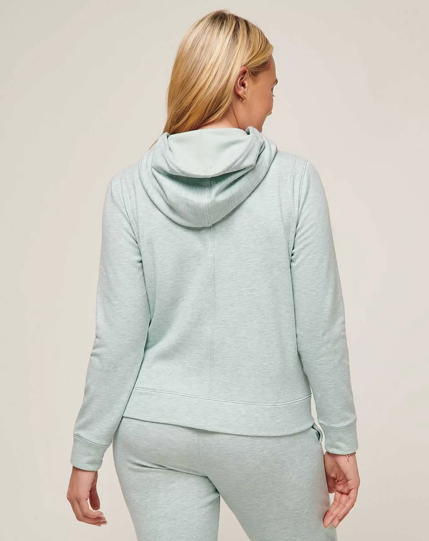 Sale Travis Mathew Cloud Fleece Full Zip Hoodie Heather Ether