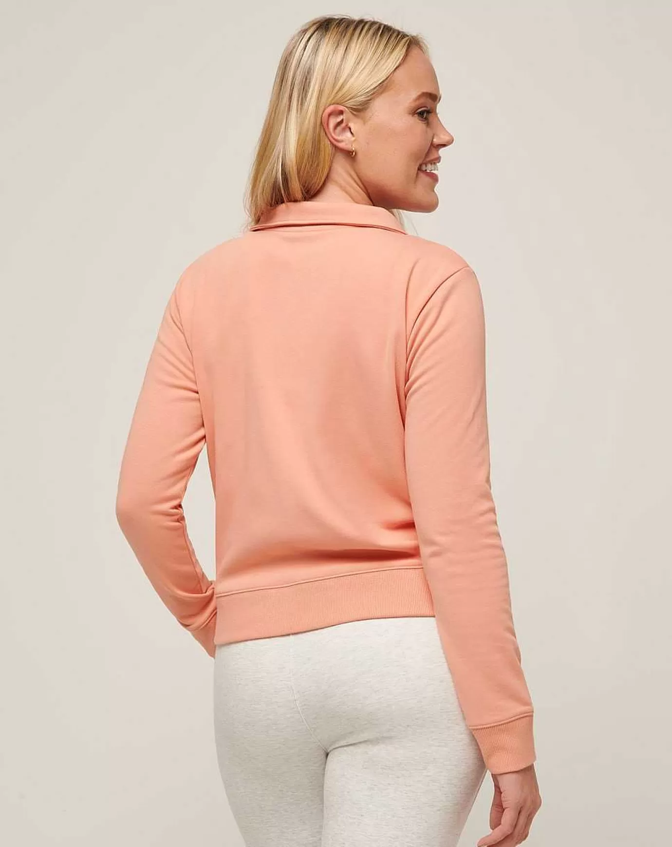 New Travis Mathew Cloud Fleece Half Zip Canyon Sunset