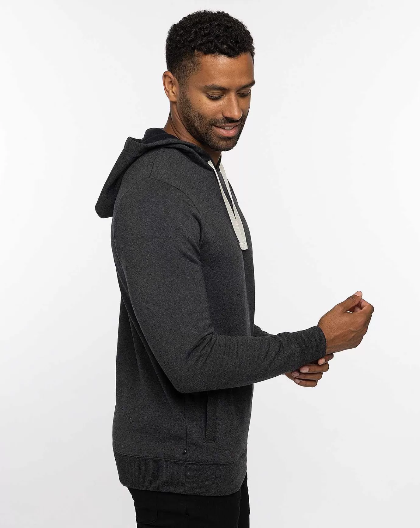 Sale Travis Mathew Cloud Hoodie Heather Black