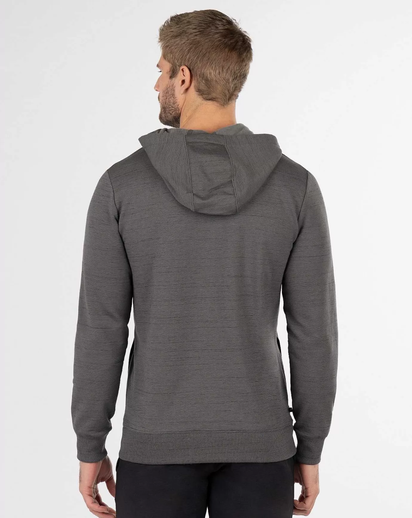 New Travis Mathew Cloud Hoodie Slub Grey Pinstripe