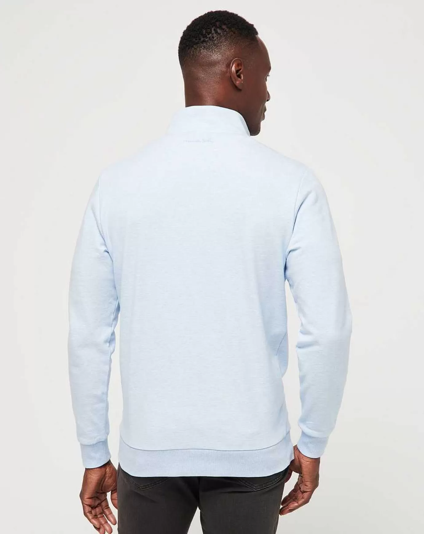 Online Travis Mathew Cloud Quarter Zip 2.0 Heather Kentucky Blue