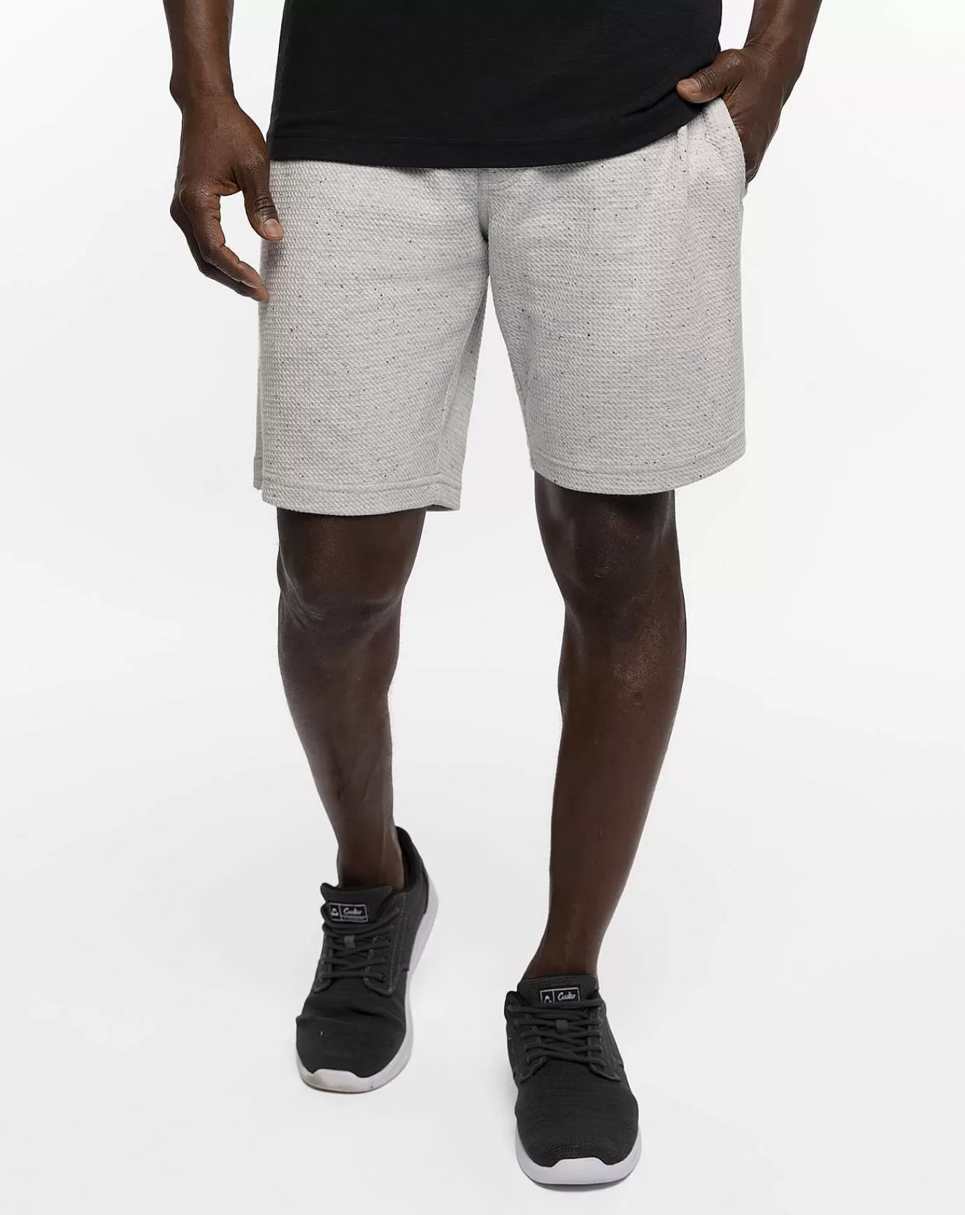 Discount Travis Mathew Cloud Waffle Short 8In Heather Light Grey