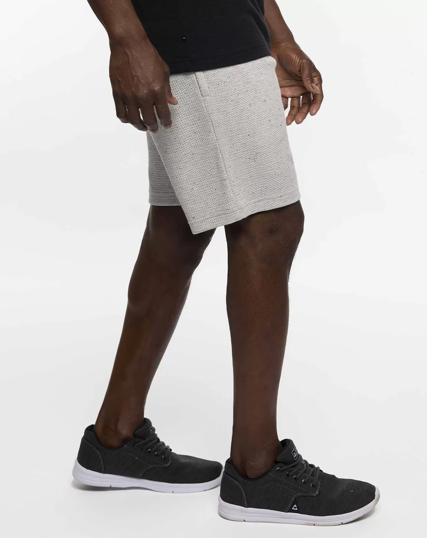 Discount Travis Mathew Cloud Waffle Short 8In Heather Light Grey