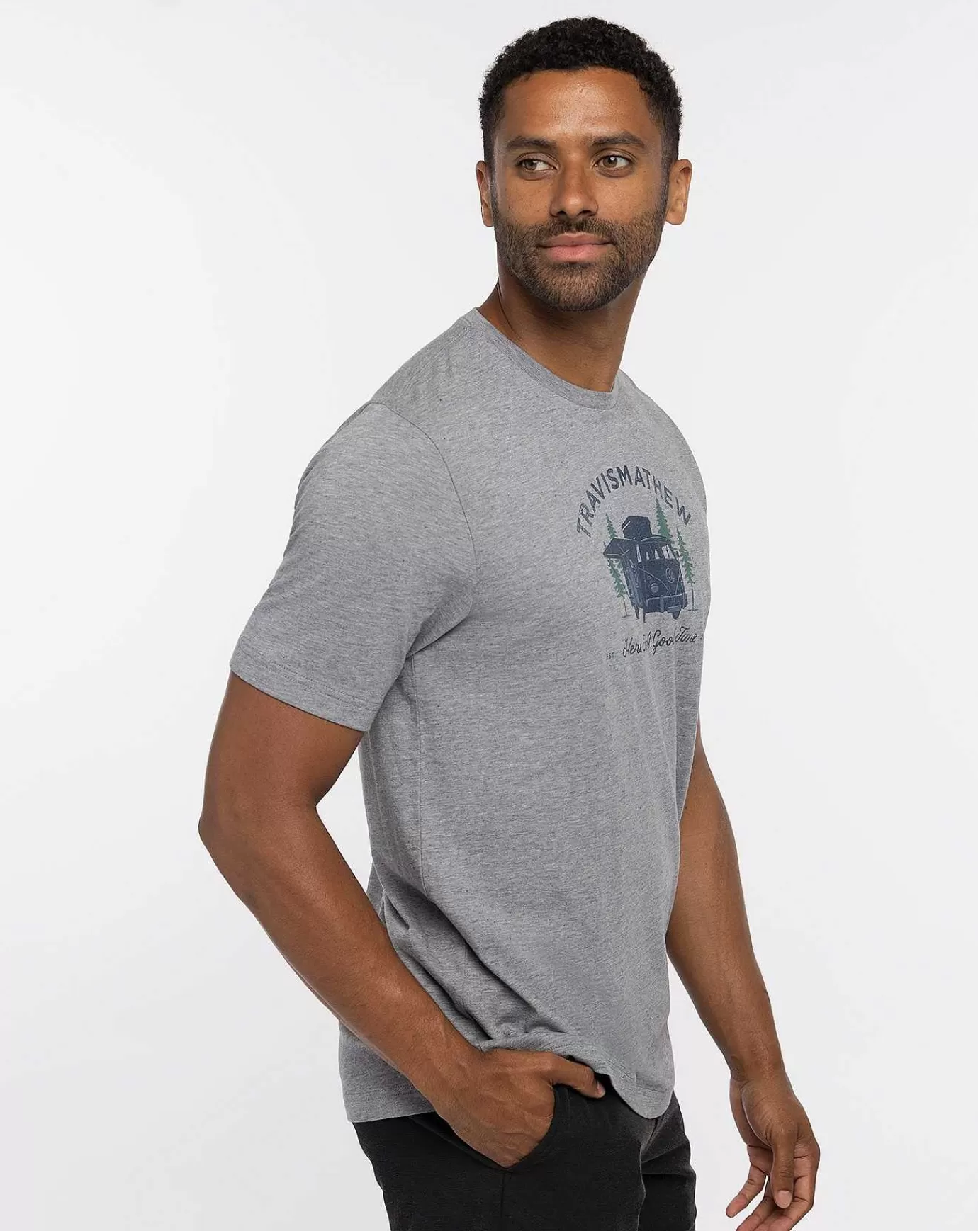 Outlet Travis Mathew Coal Walk Tee Heather Grey