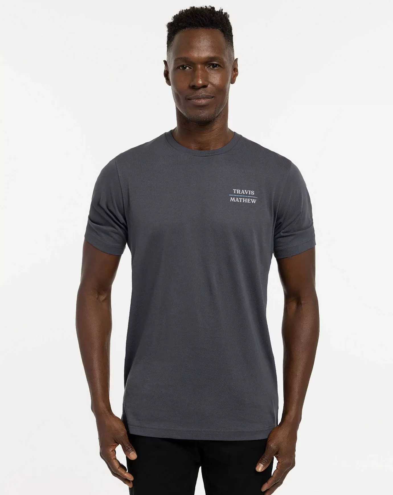 Cheap Travis Mathew Collateral Damage Tee Blue Nights