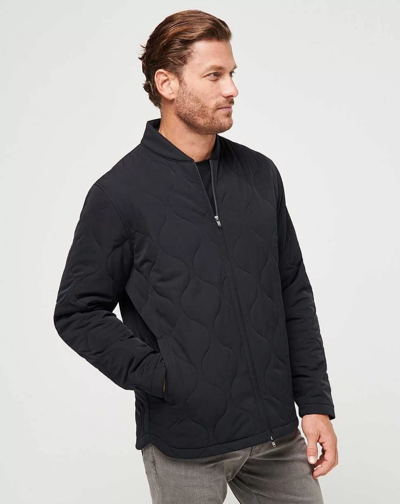 Shop Travis Mathew Come What May Jacket Black