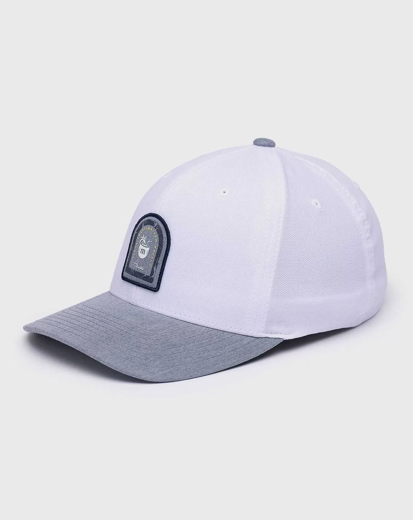 Cheap Travis Mathew Coral Snapback Hat White