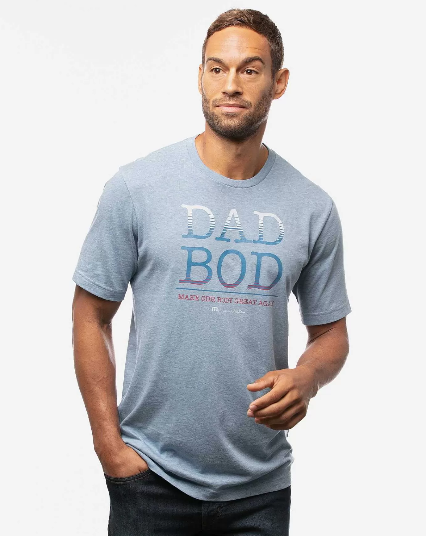 Discount Travis Mathew Dad Bod Heather Federal Blue