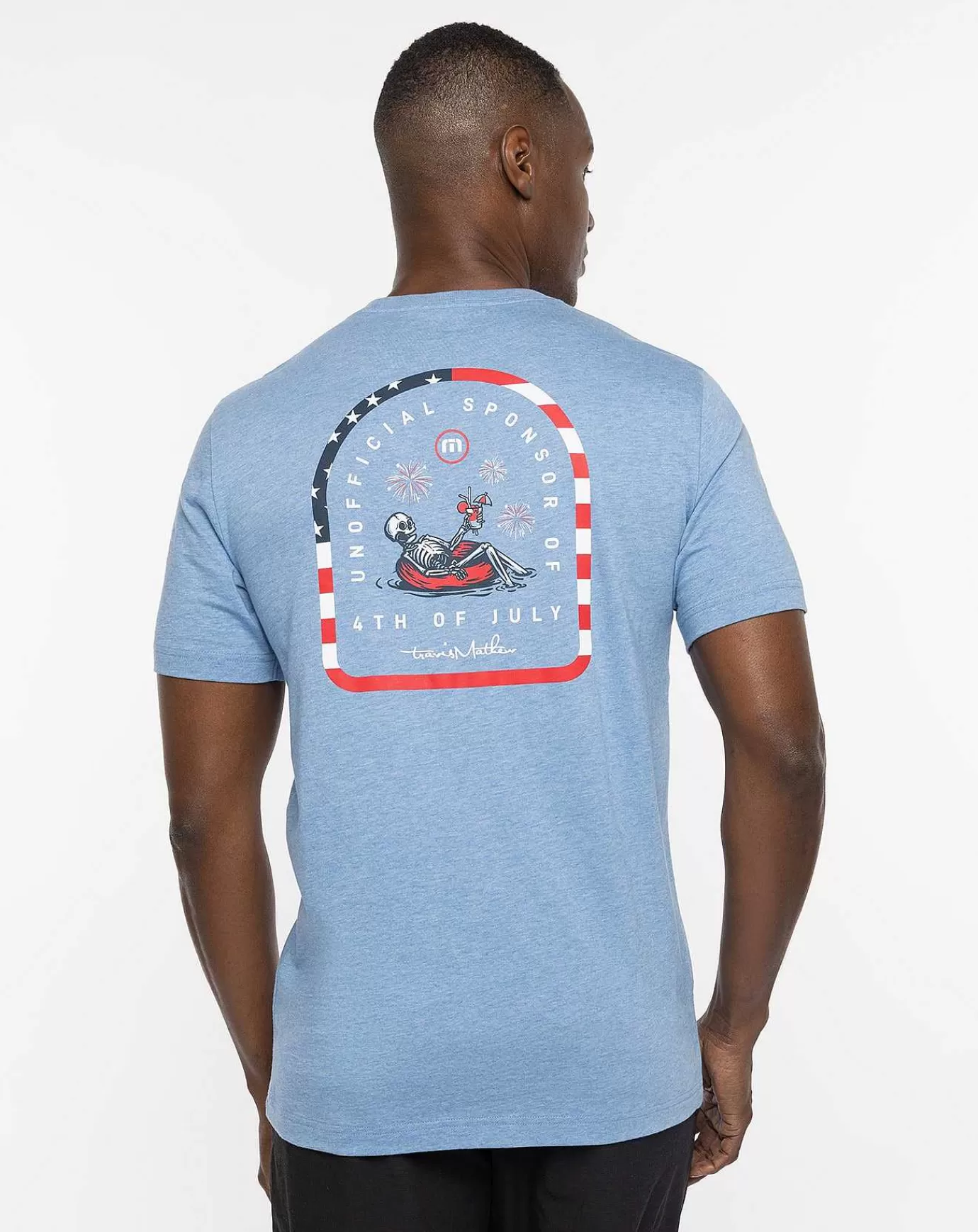 Hot Travis Mathew Dead Man Float Tee Heather Blue