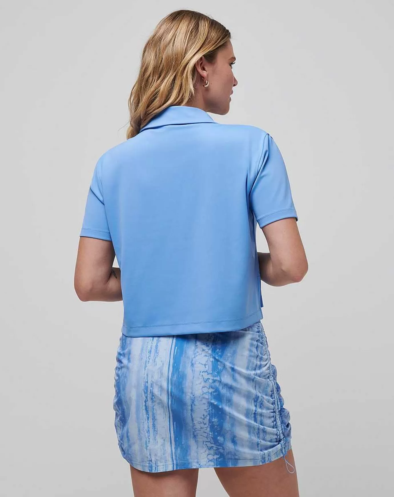 Outlet Travis Mathew Deco District Moveknit Polo Cornflower Blue