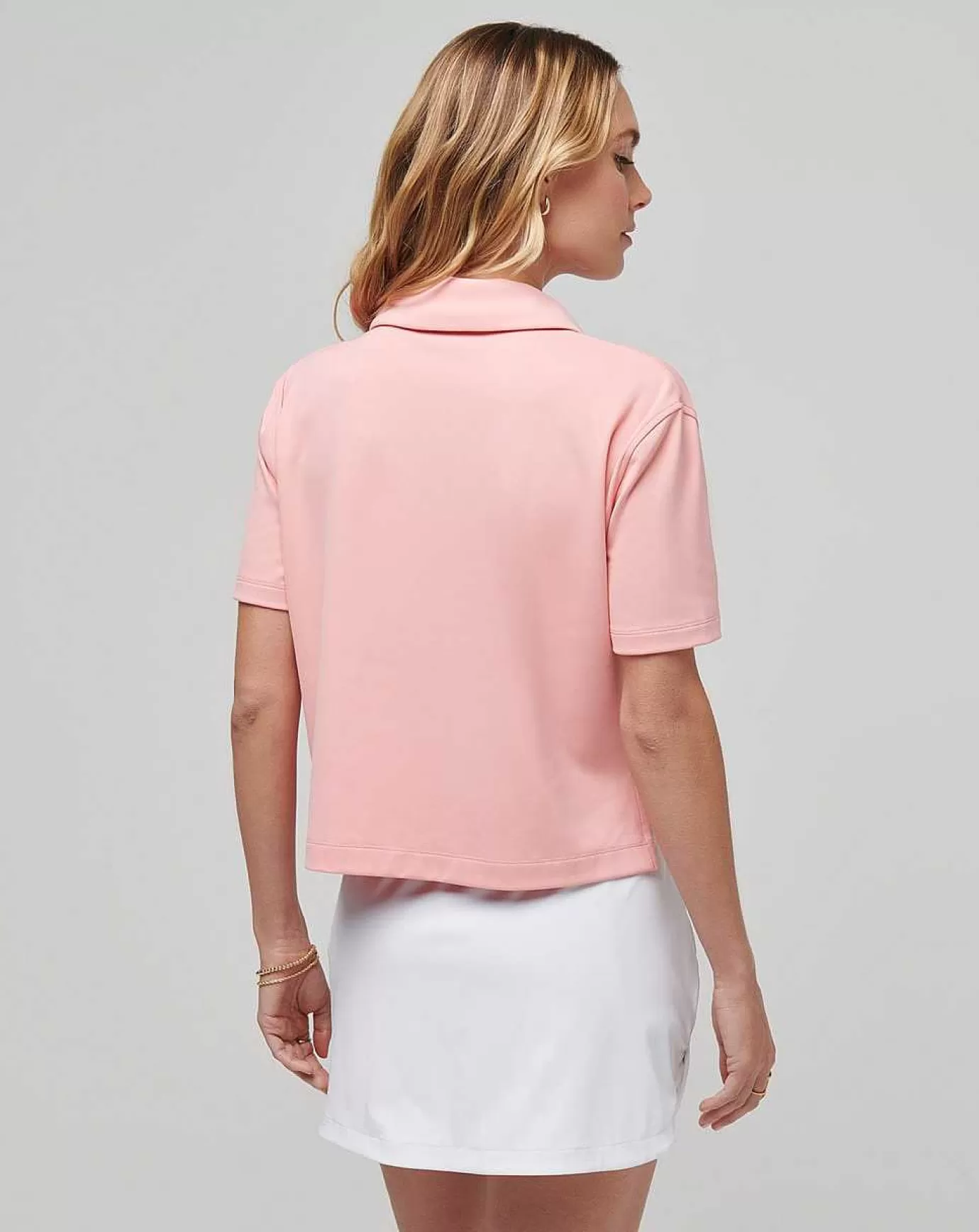 Cheap Travis Mathew Deco District Moveknit Polo Peaches N' Cream