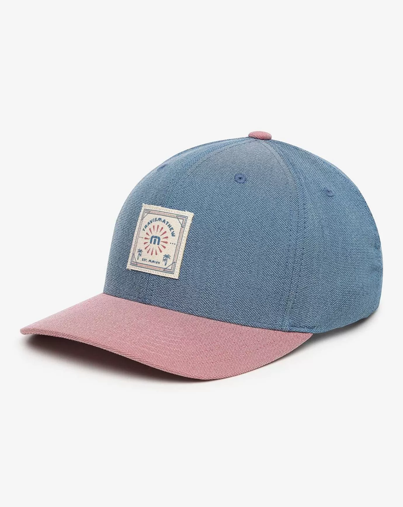 Sale Travis Mathew Desert Days Snapback Hat Heather Mid Blue