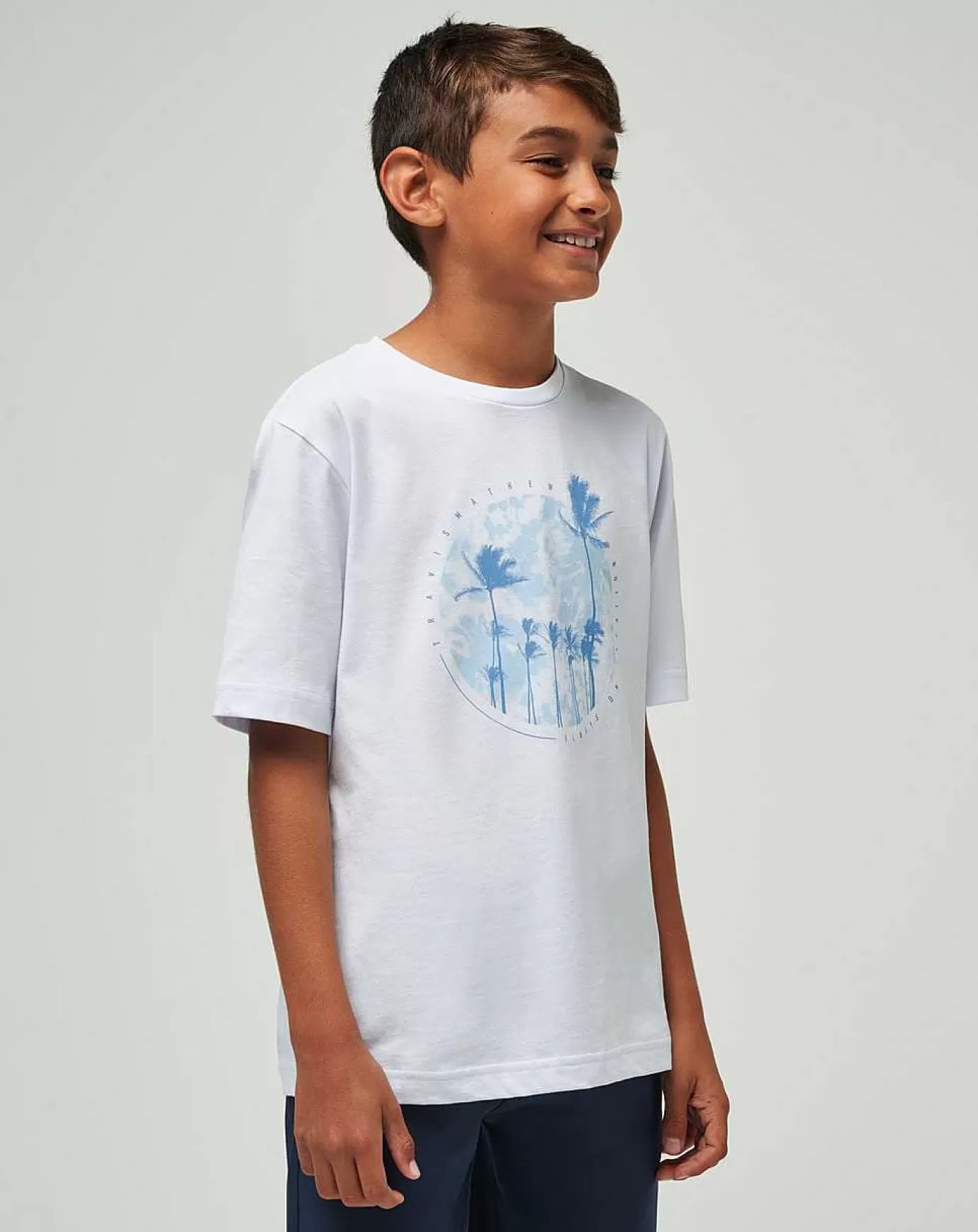 Sale Travis Mathew Foam Paths Youth Tee White