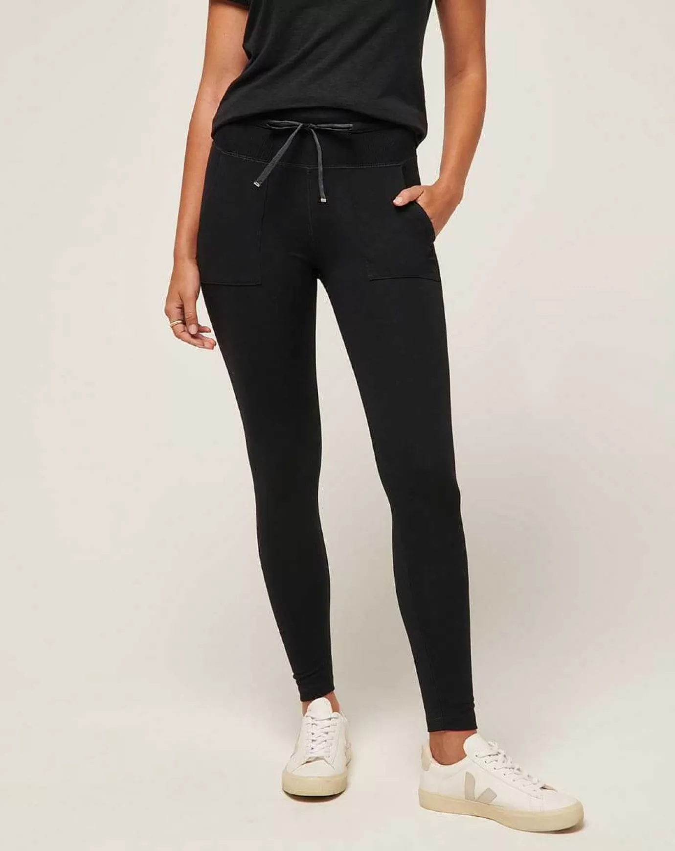 Shop Travis Mathew Friday Ponte Pocket Legging Black