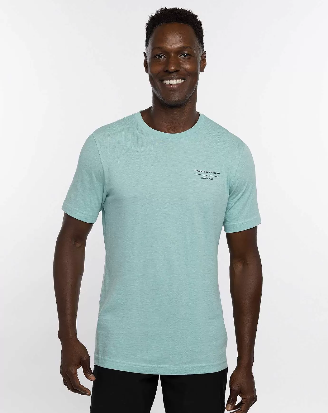 Cheap Travis Mathew Fun To Be Had Tee Heather Turquoise