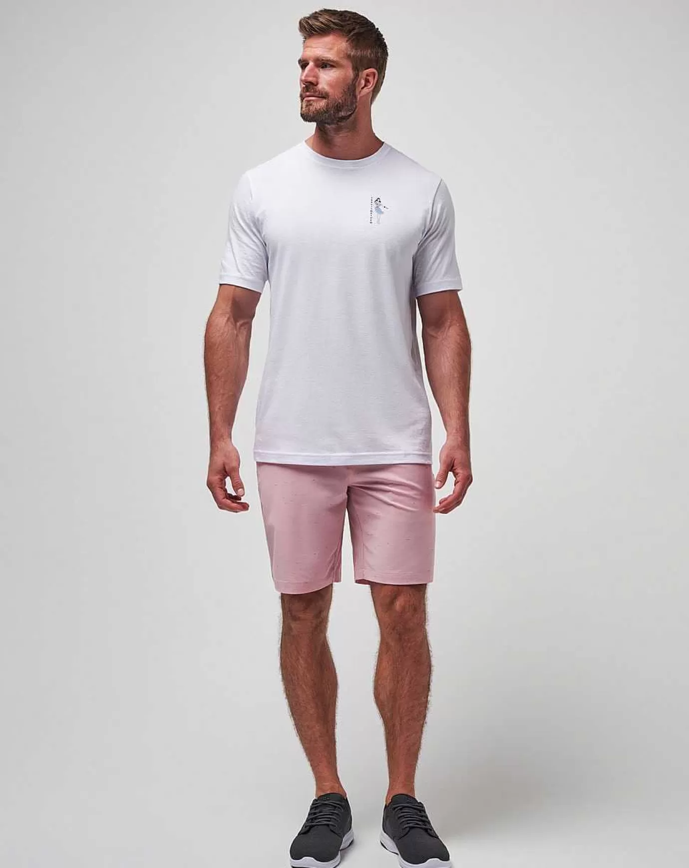 Fashion Travis Mathew Good Fun Short 9In Heather Blush