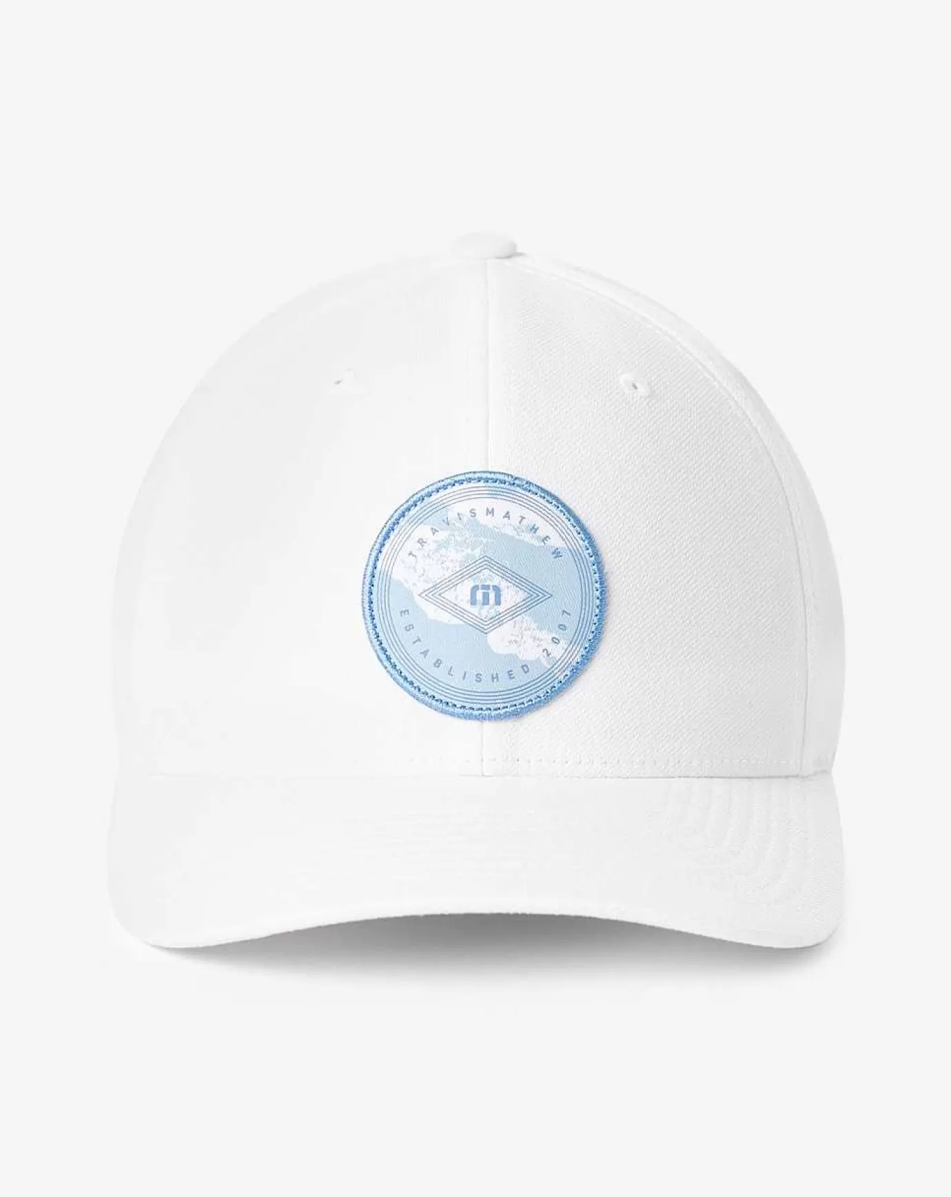 Discount Travis Mathew Grab The Rail Snapback Hat White