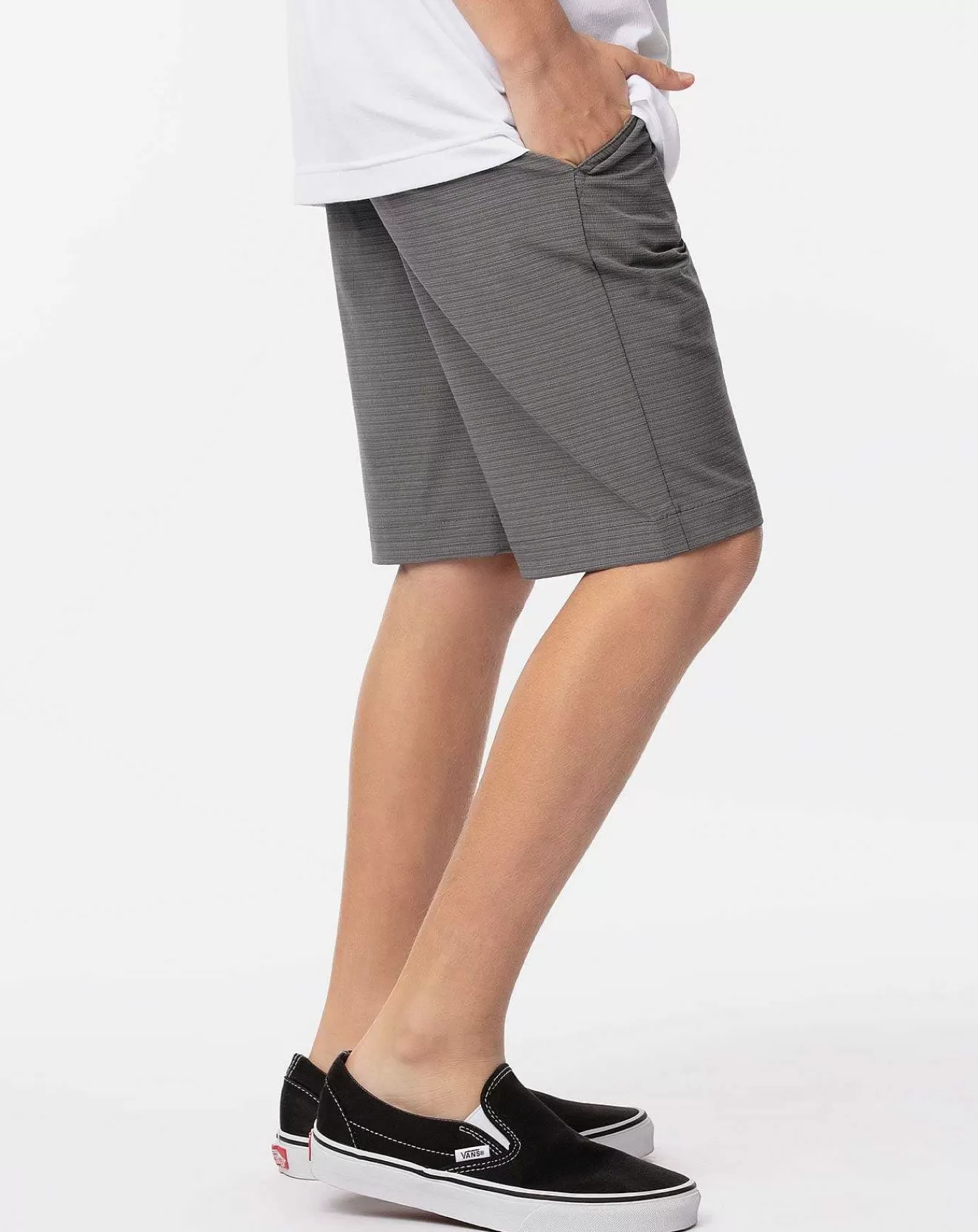 Cheap Travis Mathew Grey Morning Youth Short Quiet Shade