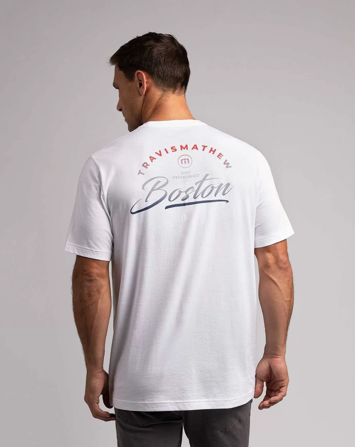 Fashion Travis Mathew Harvard Square Tee White