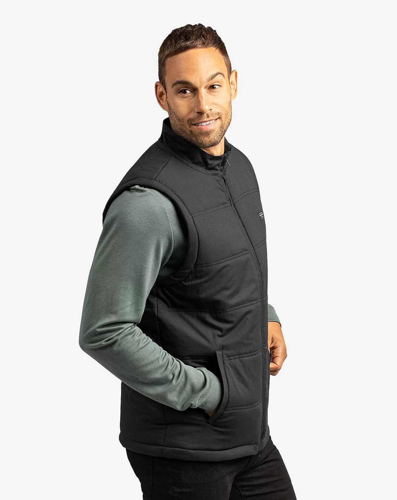 Discount Travis Mathew Interlude Puffer Vest Black