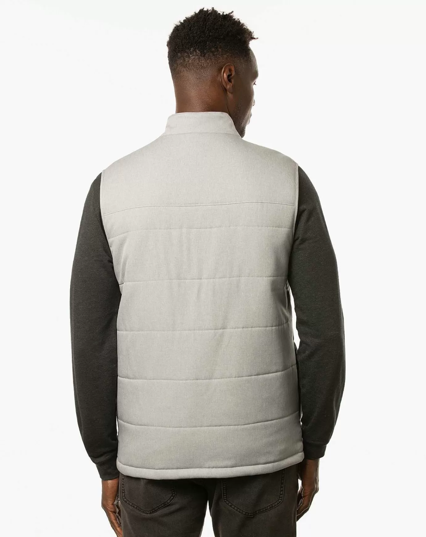 Hot Travis Mathew Interlude Puffer Vest Heather Sleet