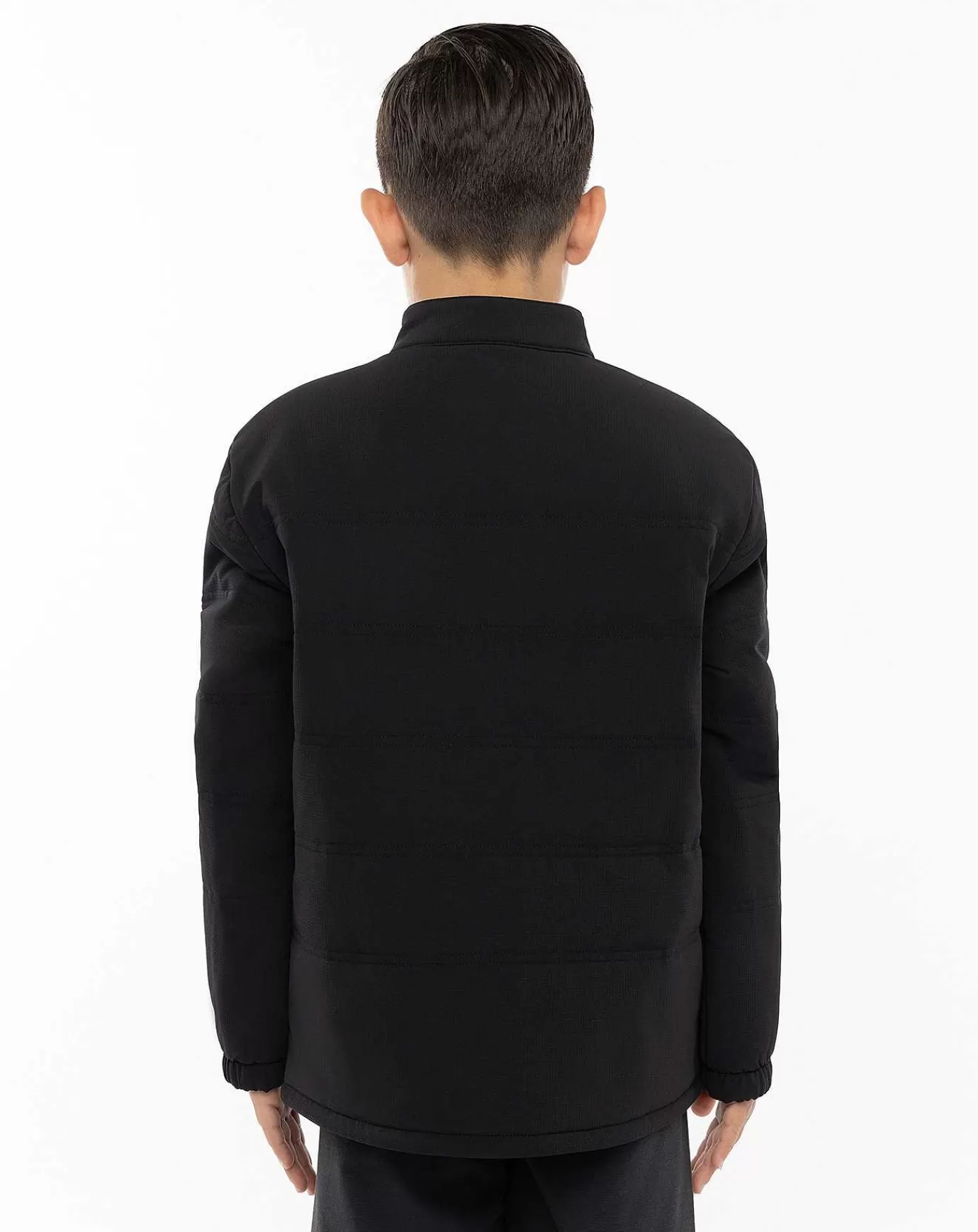 Shop Travis Mathew Interlude Youth Puffer Jacket Black