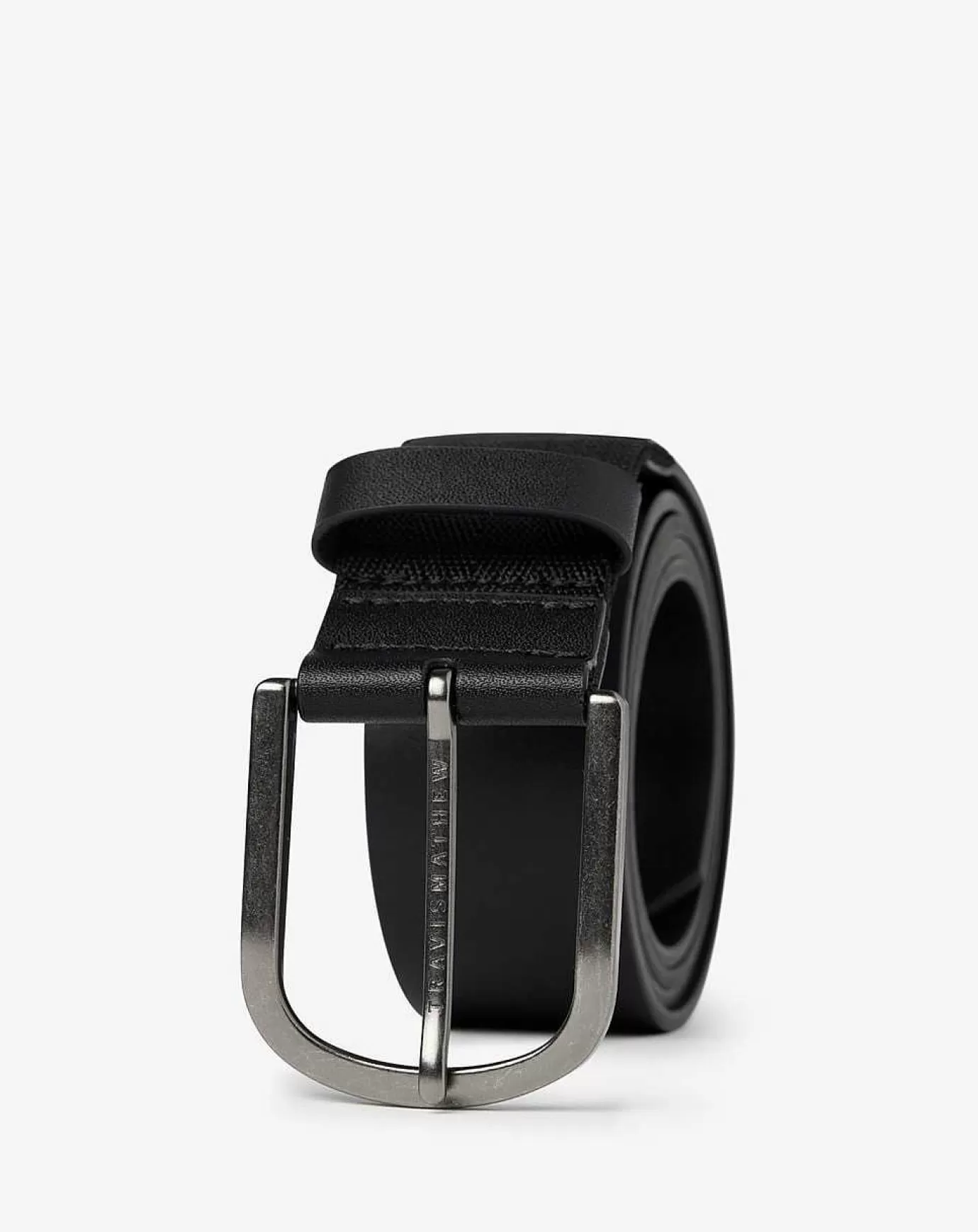 Discount Travis Mathew Jinx 2.0 Leather Belt Black