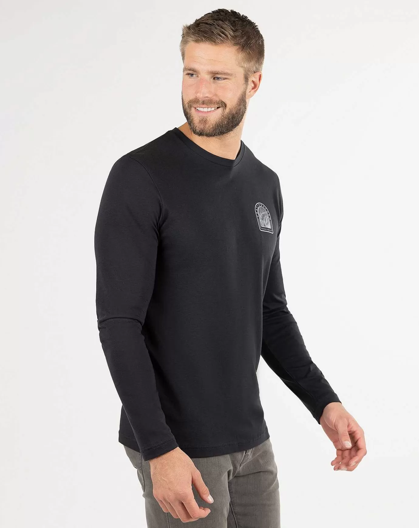 Online Travis Mathew Learn The Ropes Long Sleeve Tee Black