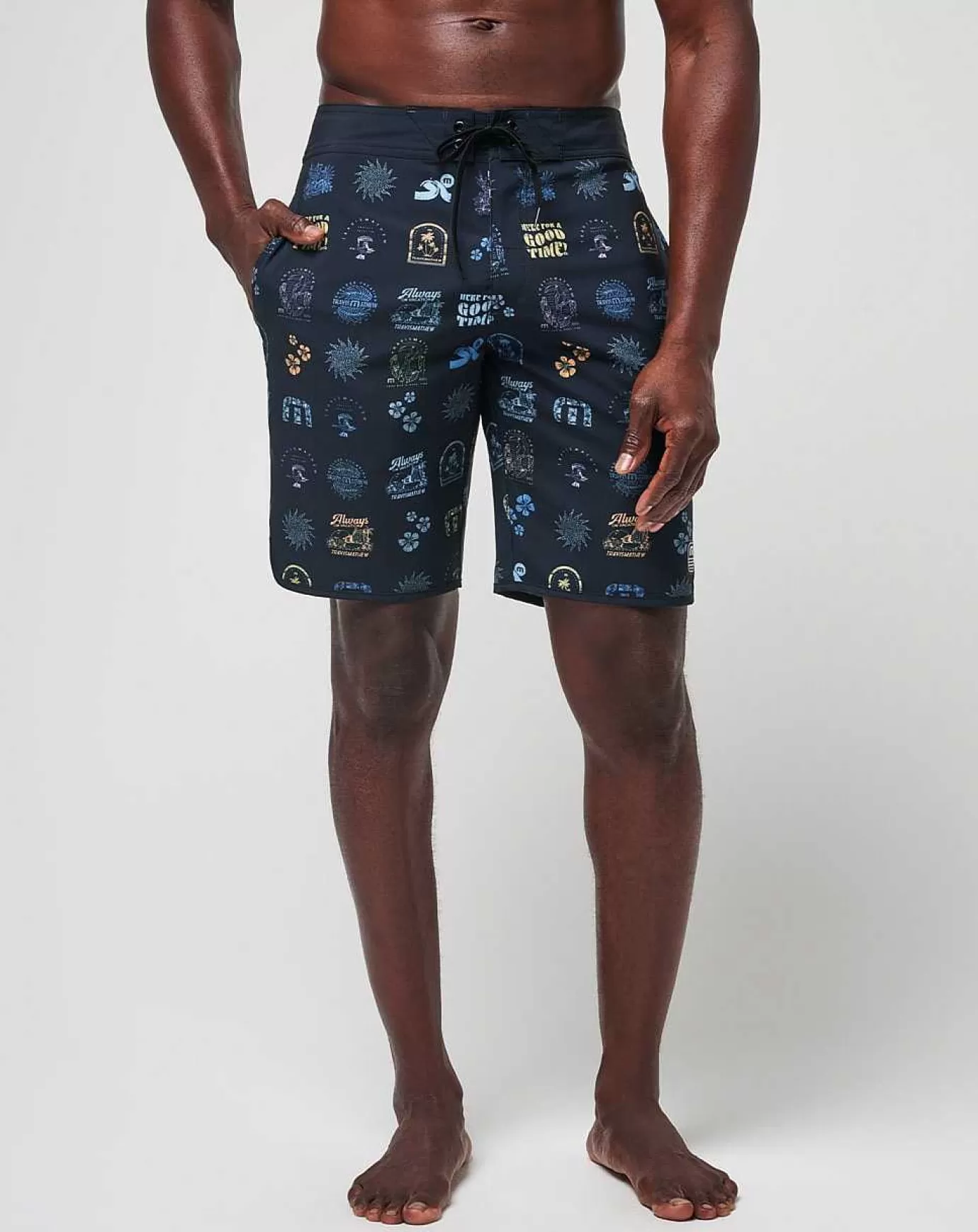 New Travis Mathew Longboarders Boardshort Black